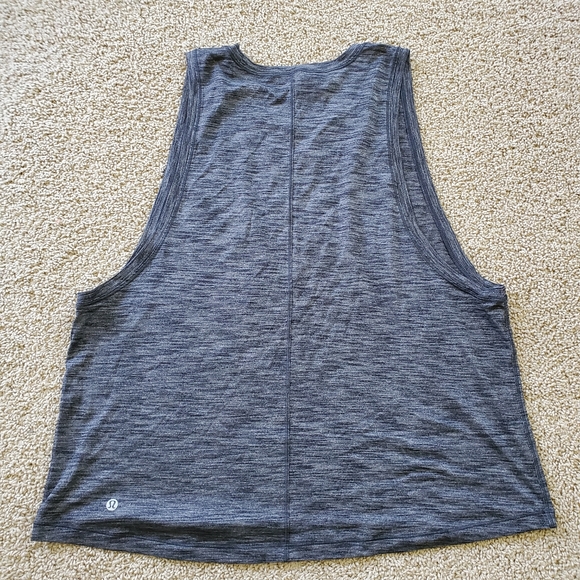 Lululemon Cardio Squad Tank Heathered Black - Picture 2 of 6